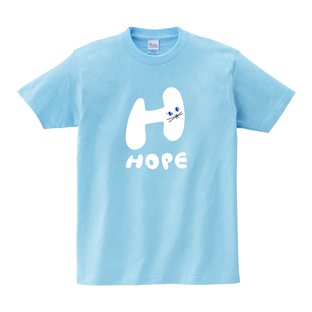 【ステッカー付】KIDS 5.6oz / “alphabet HOPE” Tシャツ