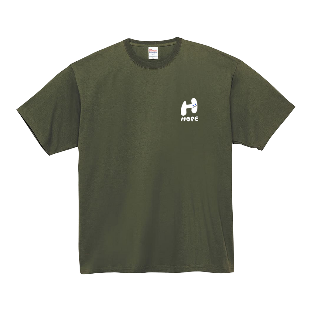 【ステッカー付】7.4oz / “alphabet HOPE” Tシャツ