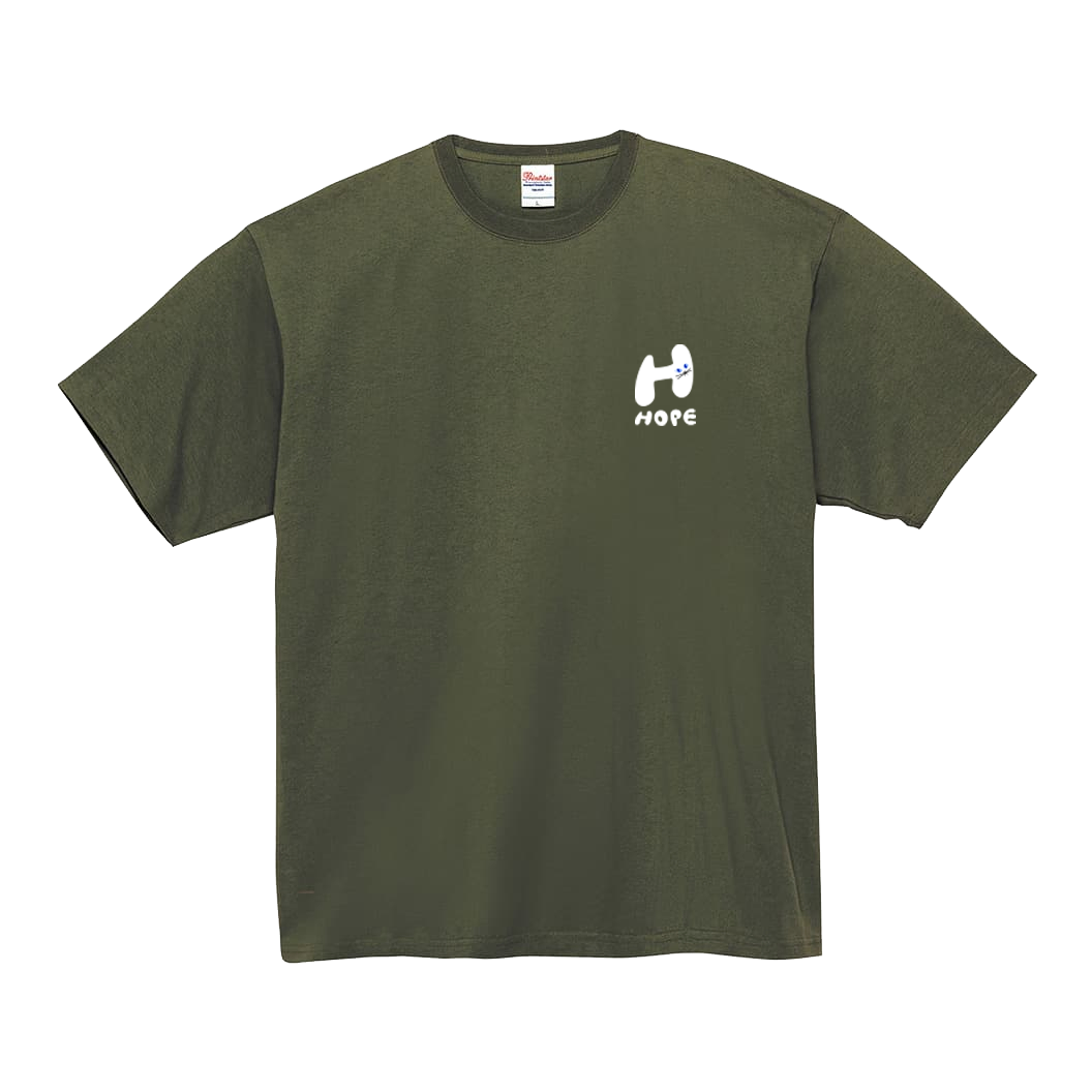 【ステッカー付】7.4oz / “alphabet HOPE” Tシャツ