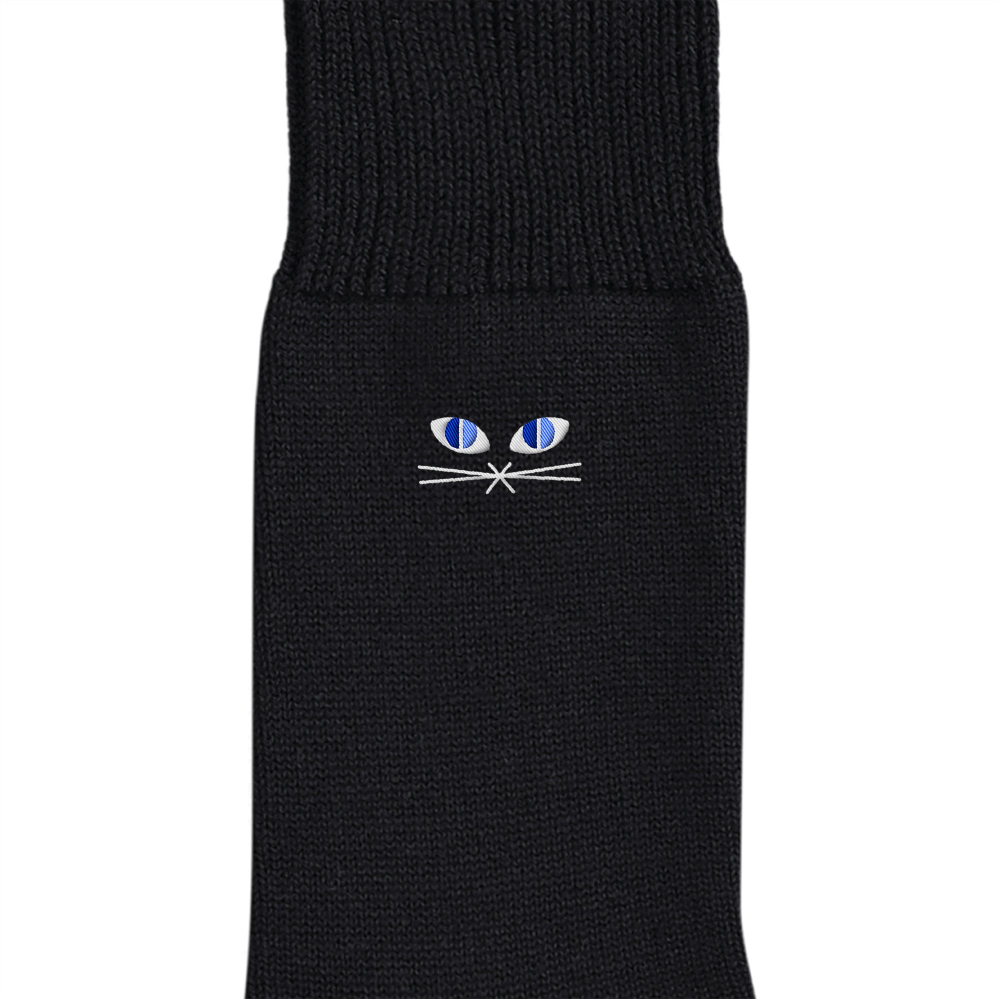 キャラ刺繍ソックス black image