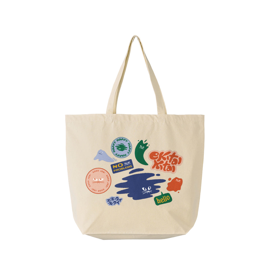 “stickers” トートバッグ natural image