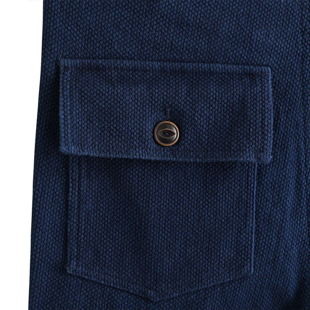 藍染 刺し子ストレートパンツ indigo image