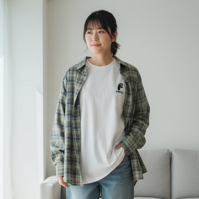 7.1oz / “alphabet FRESH” Tシャツ<br>　