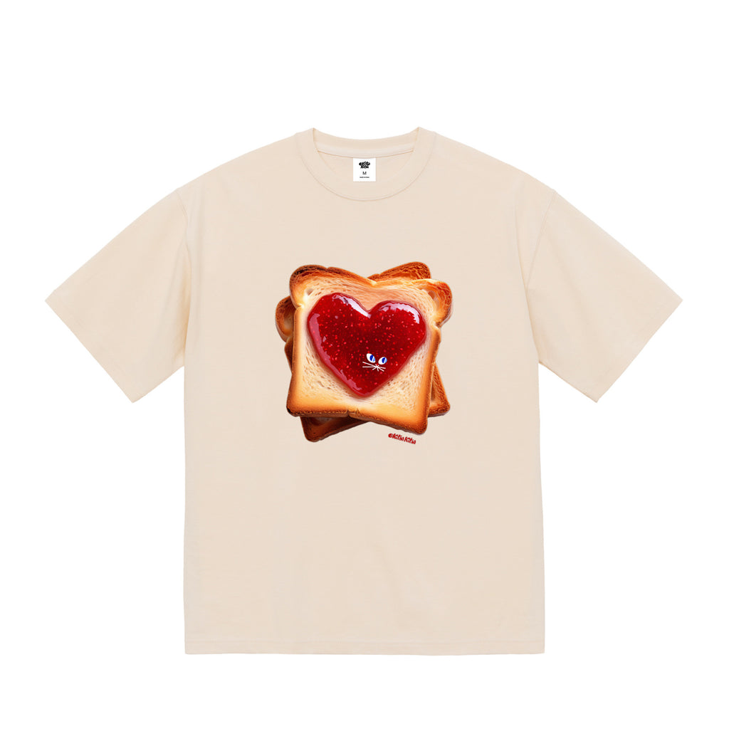 9.1oz / “good morning bread” BIG Tシャツ vintage-natural image