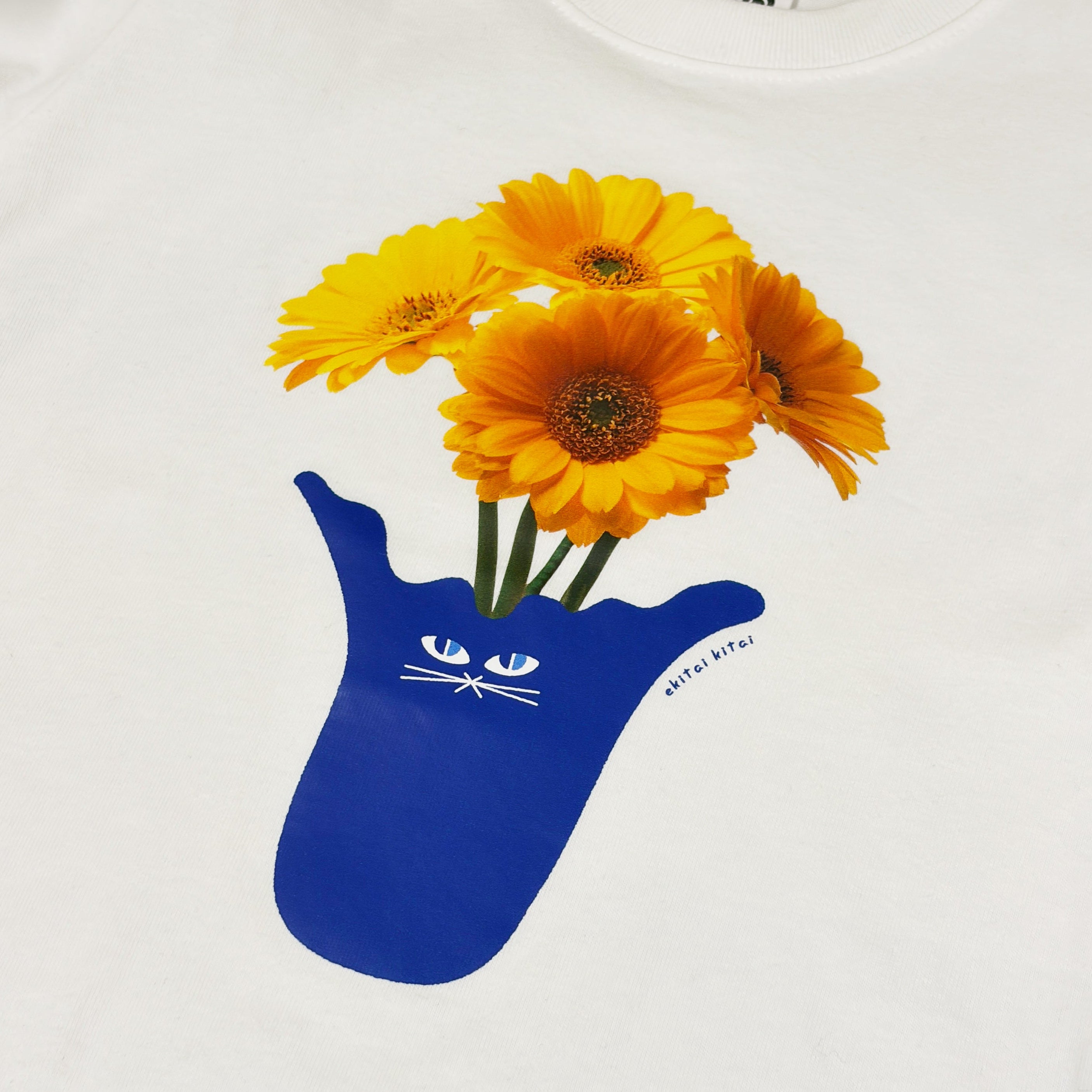 KIDS 5.6oz / “Kiiro ohana” Tシャツ<br>　