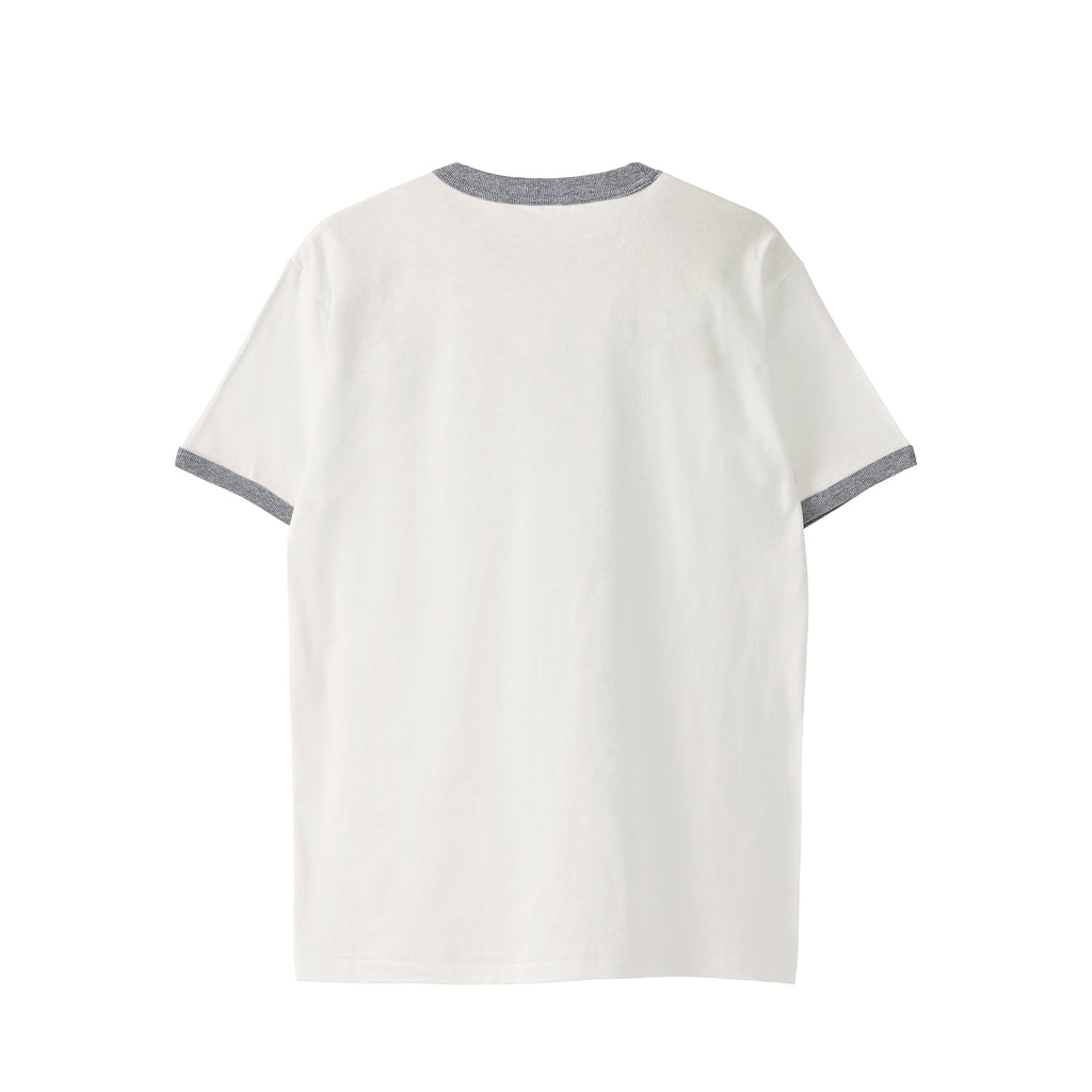 “Cats rule the world”リンガーTシャツ natural-x-gray image