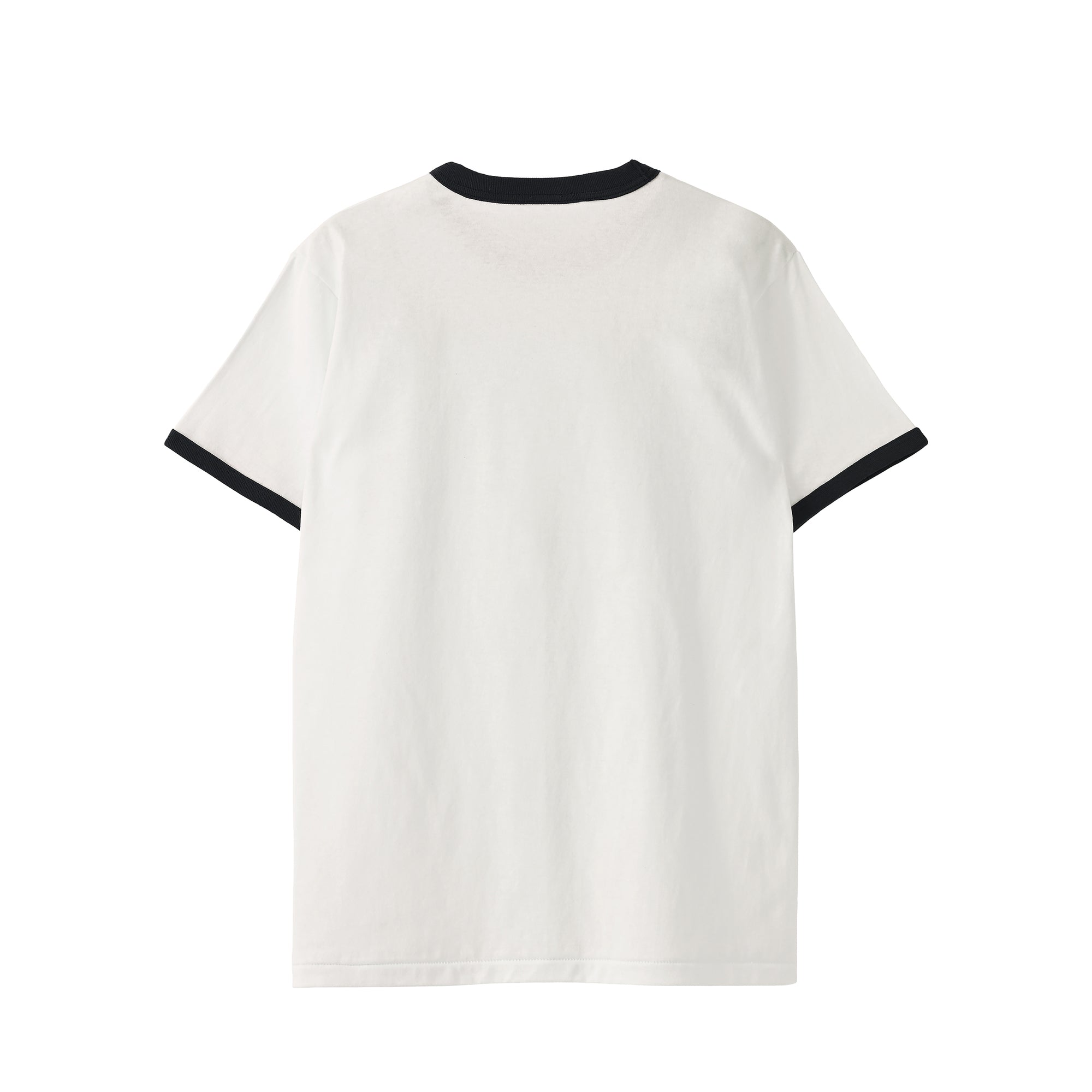 “Cats rule the world”リンガーTシャツ natural-x-sumi-black image